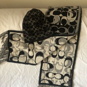 Coach hat and scarf.